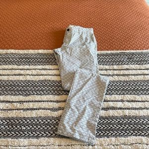 NWT Zara man blue & white patterned slim chinos 31